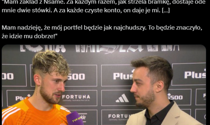 ZAKŁAD Kacpra Tobiasza i Jean-Pierre Nsame XD